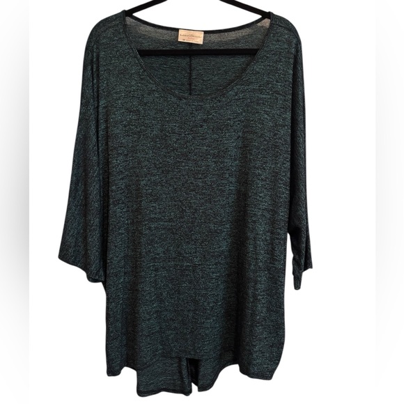 Bobbie Brooks Tops - Bobbie Brooks Green/Black Heather Women's Top